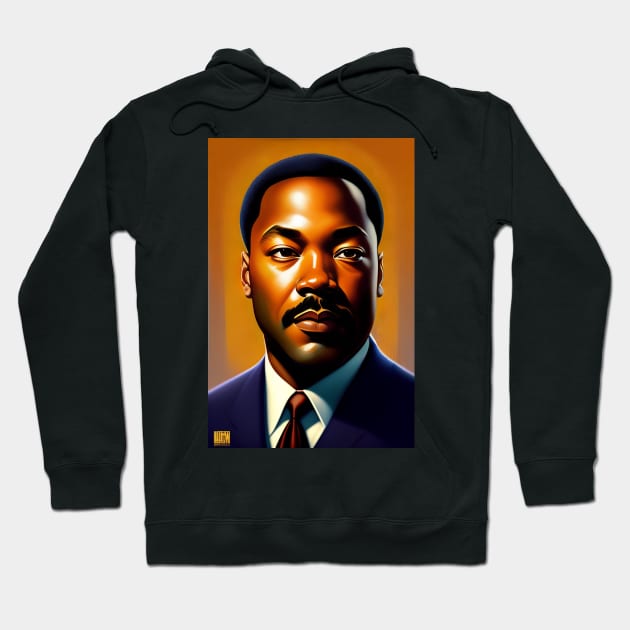 Black History Month Martin Luther King Jr Hoodie by Fun and Cool Tees